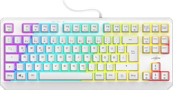 Hama Exodus 220 TKL Gaming Toetsenbord QWERTZ Duits Wit