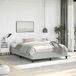 vidaXL Bedframe zonder matras lichtgrijs Queen fluweel 152x203 cm