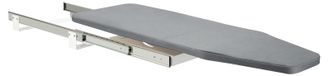 Planche à repasser pliable - Extensible pour montage en armoire - Pivotant à 180° - Cadre en inox - Capacité de charge 45 kg - Surface de repassage 80x29,5 cm - Gris