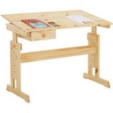 FLEXI bureau enfant, réglable en hauteur, naturel