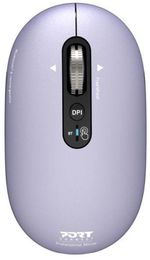 PORT Designs 910502 muis Universeel Ambidextrous Bluetooth Optisch 3200 DPI Lavendel