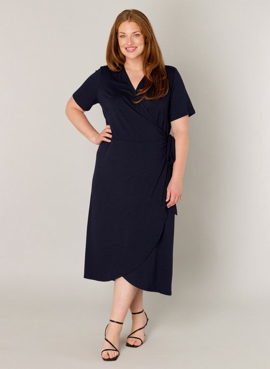 BASE LEVEL CURVY Abbie Jurk - Dark Blue
