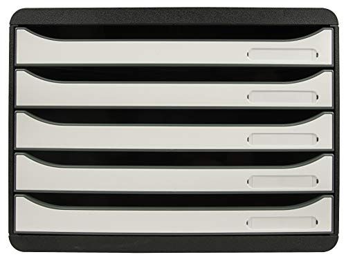 Exacompta BIG-BOX PLUS - Ladebox - A4+ - Zwart/wit glanzend