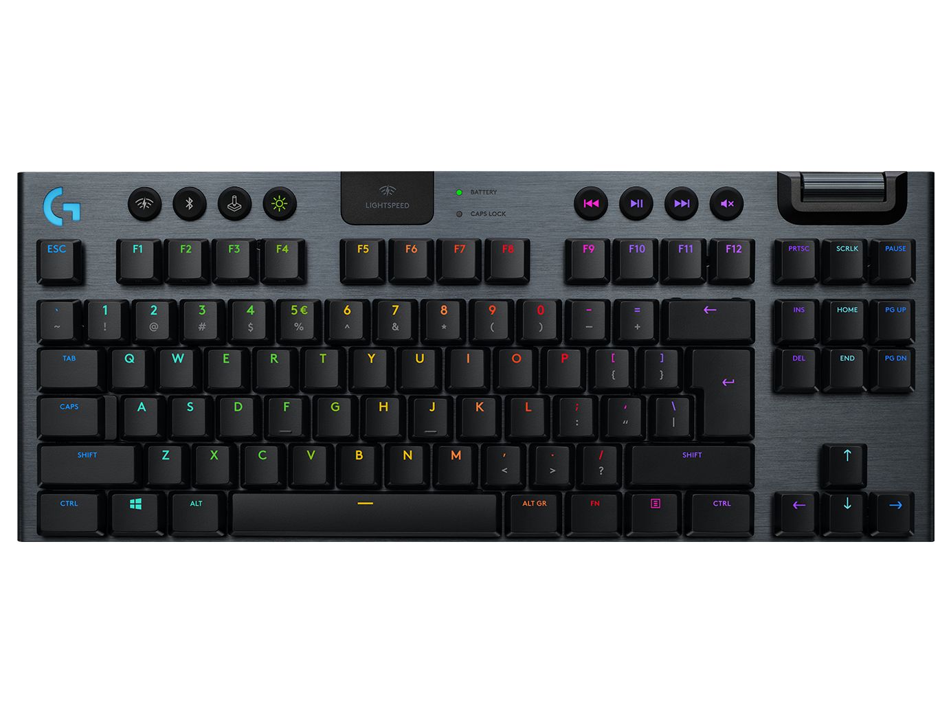Logitech G G915 TKL - Mechanisch Gaming Toetsenbord - USB - QWERTY US International - Koolstof