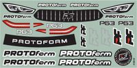 Pro-Line Racing 1/10 P63 X-Lite (0,4 mm) Clear Body voor 190mm TC