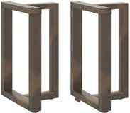 vidaXL Eettafelpoten - 2 stuks - T-vormig - 60x35x(72-73) cm - Staal - Naturel