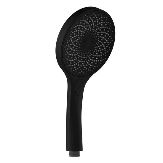 Schütte Capri Handdouche - Douchekop rond - Mat Zwart - 3 straalsoorten - Messing
