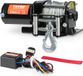 Treuil électrique pour VTT/UTV, capacité de traction de 3000 lbs, câble en acier, étanche IP55, commande par câble
