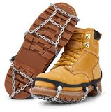 YAKTRAX Chains Heavy Duty Tractie Wandelschoenen, duurzame TIG gelaste schakels, biedt tractie in ijs en sneeuw, zwart