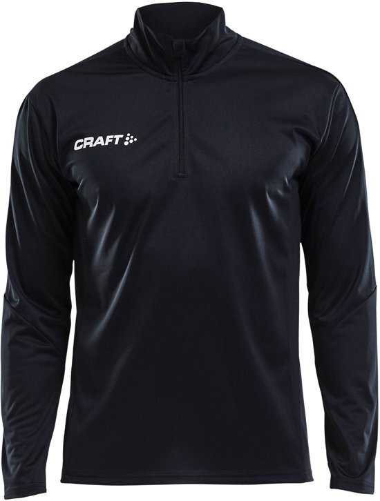 Craft Progress Halfzip LS Shirt Heren Sportshirt - Maat XXL - Mannen - zwart/wit