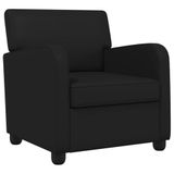 vidaXL - Fauteuil - Glanzend - zwart - Kunstleer