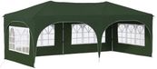 vidaXL Pop-up Feesttent 575 x 288 x 245 cm Groen Oxford Stof
