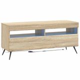 vidaXL - LED - tv-meubel - Sonoma Eiken - Bewerkt hout