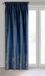 Sfeerleven Velours rideaux avec motif doré - Bleu Foncé - 140x270 cm