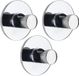 Tendance Plakhaakje rond - 3x stuks - Diameter 4 cm - Zelfklevend - Zink - Zilver