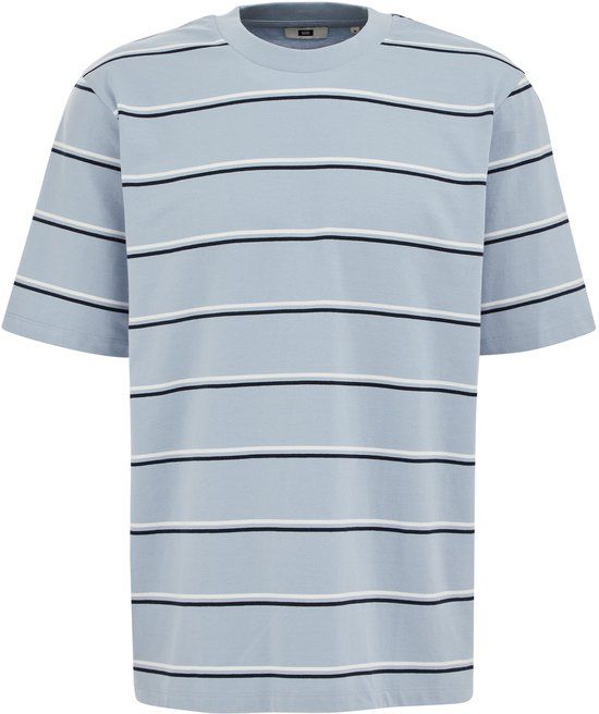 WE Fashion Heren relaxed fit T-shirt met strepen