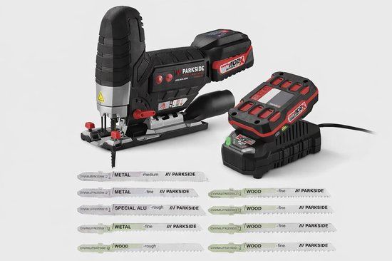 Parkside Performance Decoupeerzaag 20V - Inclusief accu, lader en 10 zaagbladen