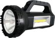Hofftech Zaklamp met handvat - zwart - kunststof - LED lamp - camping - Vakantie/outdoor artikelen - noodpakket