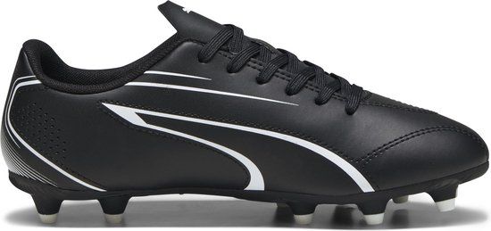 PUMA VITORIA FG/AG Jr Sportschoenen - Puma Black-Puma White - Maat 33