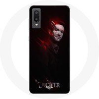 Maniacase Hoesje voor Samsung Galaxy A02 Lucifer serie zwarte achtergrond