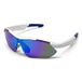 QY-Pro3 Lunettes de cyclisme intelligentes Traduction IA - Blanc / Bleu