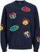 JACK&JONES JORHOLIDAY KNIT CREW NECK Heren Gebreide Trui Katoen XL Sky Captain