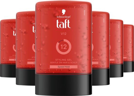 Taft V12 Power Gel - 6 x 300ml - Strong Hold