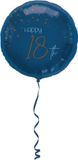 Folat Folieballon 18 Jaar Elegant True Blue 45 cm