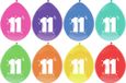 Haza Ballonnen - 11 jaar - leeftijd verjaardag - 16 stuks - 29 cm