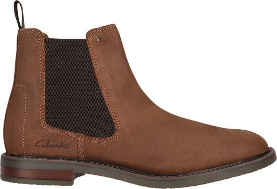 CLARKS Jaxen Easy Heren Laarzen Bruin Suède Maat 46