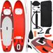 Stand Up Paddleboardset gonflable 300x76x10 cm rouge