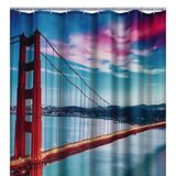 Ridder Douchegordijn San Francisco - 180x200 cm - Multikleur