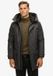 Superdry - Gewatteerde City parka van tweed - Heren - Grijs herringbone - XL