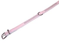 Nobby Kraag "Crystal" twee rijen roze / wit 47 cm (35-41 cm); 17/19 mm