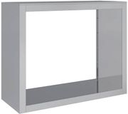 vidaXL Haardhoutrek 100x40x80 cm Gegalvaniseerd Staal