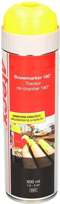 4Tecx Bouwmarker Geel Fluor 500Ml