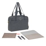 LÄSSIG Babyluiertas met draaggreep en aankleedonderlegger, kinderwagenbevestiging, waterafstotend/GRE Everyday Bag antraciet