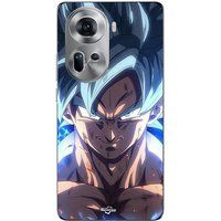 Maniacase Coque Pour Oppo Reno 11 5G Dragon Ball Z GOKU Ultra Instinct Face Énervé