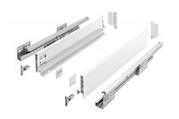 GTV Ladesysteem AXIS PRO - ladenset met volledig uittrekbare en soft-close - lengte 500 mm - hoogte 86 mm - kleur wit