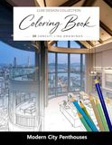 Luxe Design Collection Penthouse Living Coloring Book for Adults