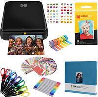 Kodak Stap Instant Printer Bluetooth/NFC draadloze fotoprinter met ZINK-technologie (Zwart) Plakboek Kit