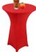 Élastique Stretch Table Rouge 80 x 110 cm Fond Carré Verres à vin