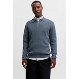 JACK & JONES PREMIUM katoenen relaxed fit gebreide trui - turbulence
