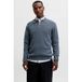 JACK & JONES PREMIUM katoenen relaxed fit gebreide trui - turbulence