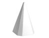 INNSPIRO Porex-piramide, 4 x 6 x 4 cm, om op te hangen, 15 U, geometrische vormen, wit, 15