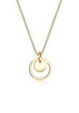 Elli Ketting Circle Geo Trend 925 verguld zilver