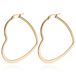 Cilla Jewels Dames oorringen Edelstaal Goudkleurig hartje-30mm