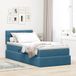 Maison Exclusive - Lit LED avec rangement et matelas, bleu foncé, 90 x 200 cm, velours