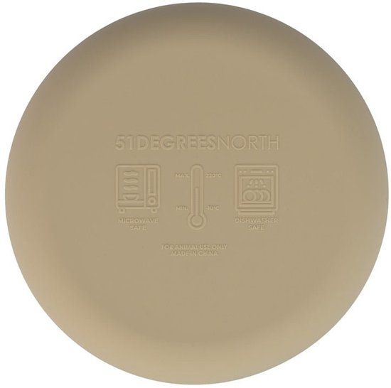 51 Degrees North Sili Bowl Sand Hondenvoerbak