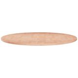 VidaXL Tafelblad rond Ø60x1,5 cm onbehandeld massief eikenhout